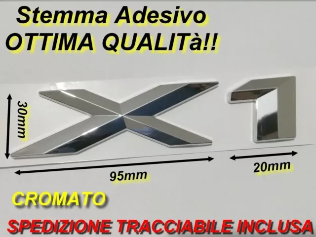 stemma targhetta scritta logo fregio bmw x1 baule posteriore argento lucido