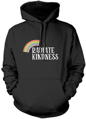 Radiate Kindness Kids Unisex Hoodie Be Kind Positive Happy Mental Health Rainbow