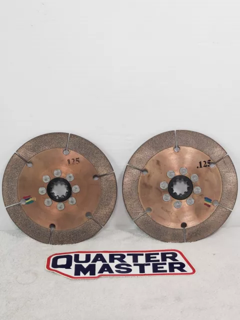 NEW QUARTER MASTER DISCS 7.25" 1 1/8 tilton rally road race car rod circle track