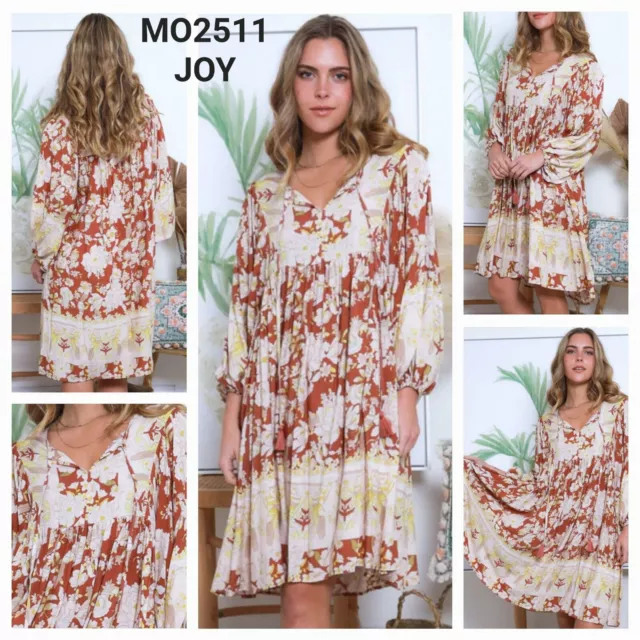 Dreamcatcher Bohemian Style Mini Dress   'Joy Mo2511'   Size 810 12 14 16