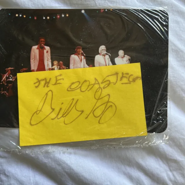 Billy Guy The Coasters Signed Card And Photo