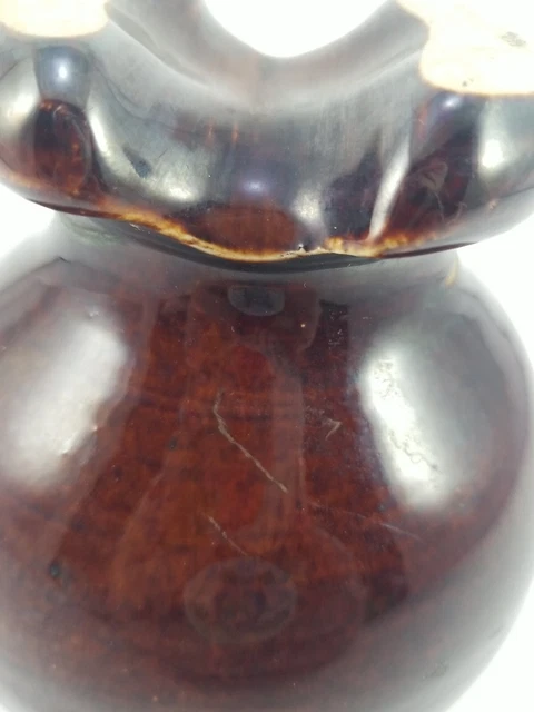 Pinko #63 High Voltage Saddle Brown Porcelain Insulator 6