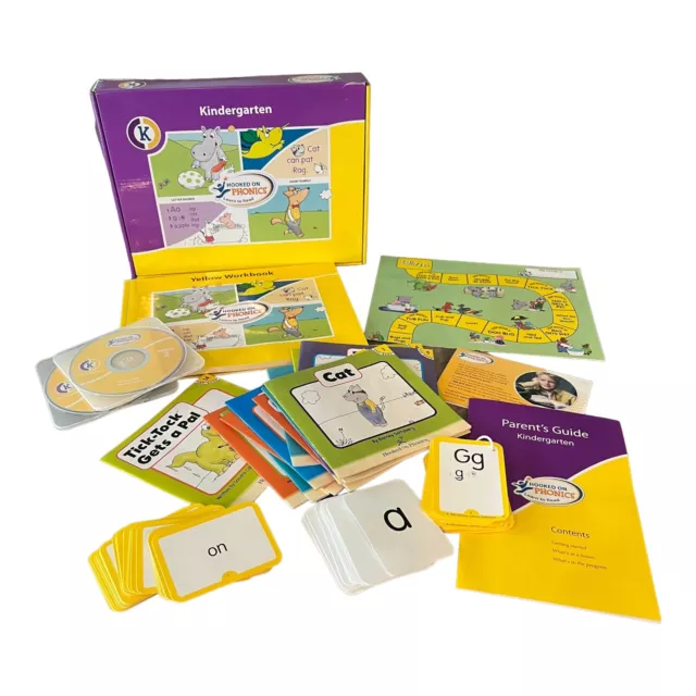 Hooked on Phonics Learn to Read Kindergarten Boxed Set **Missing Some Items