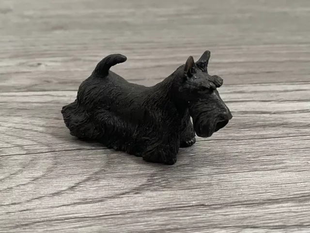 Papo Scottish Terrier Scottie Dog Black Animal Figure Toy Miniature