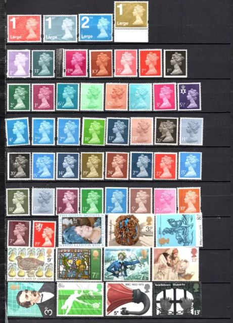 British regional mint Machin & Commemorative stamps UK good mix GB