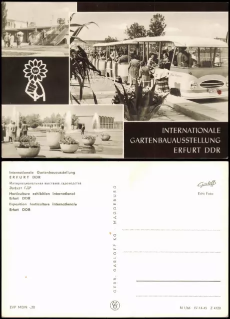 Erfurt DDR AK Internationale Gartenbauausstellung exhibition international 1966