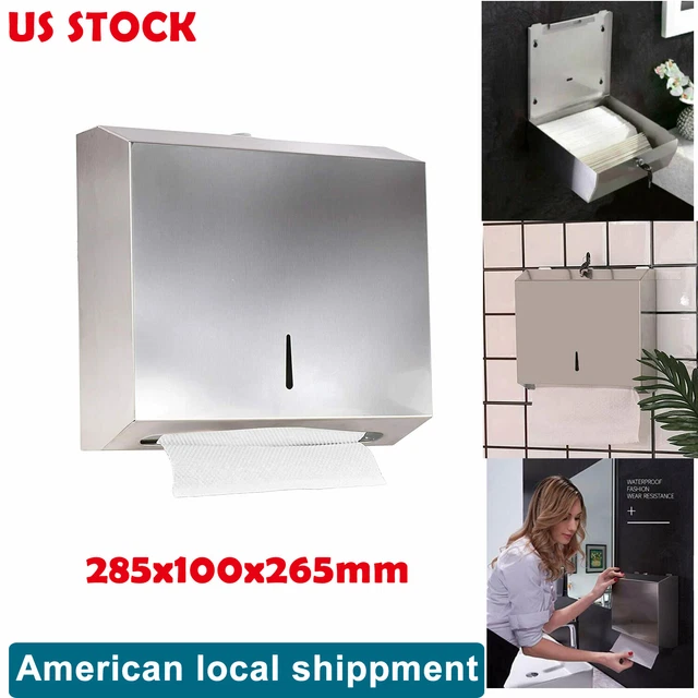 PAPER TOWEL DISPENSER Holder C/Z Fold Wall Mount Bathroom Toilet