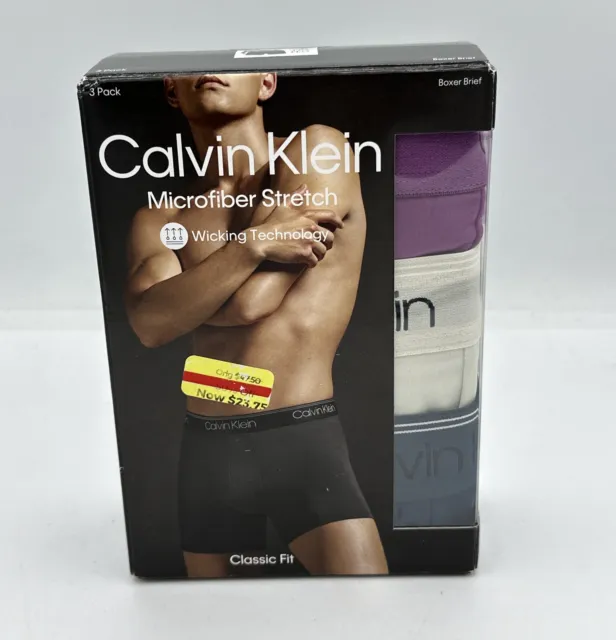 CALVIN KLEIN Boxer Briefs MICROFIBER Mens Underwear 3 Pack 4 Pack