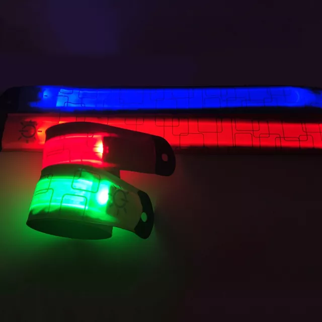 Glowing Bracelets Night Safety Warning Sports LED Wristbands for Hiking Climbing 3