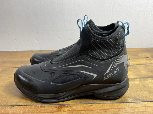 Ariat Women's Ascent Paddock Boot- H20- Black and Blue - Ladies Size 7