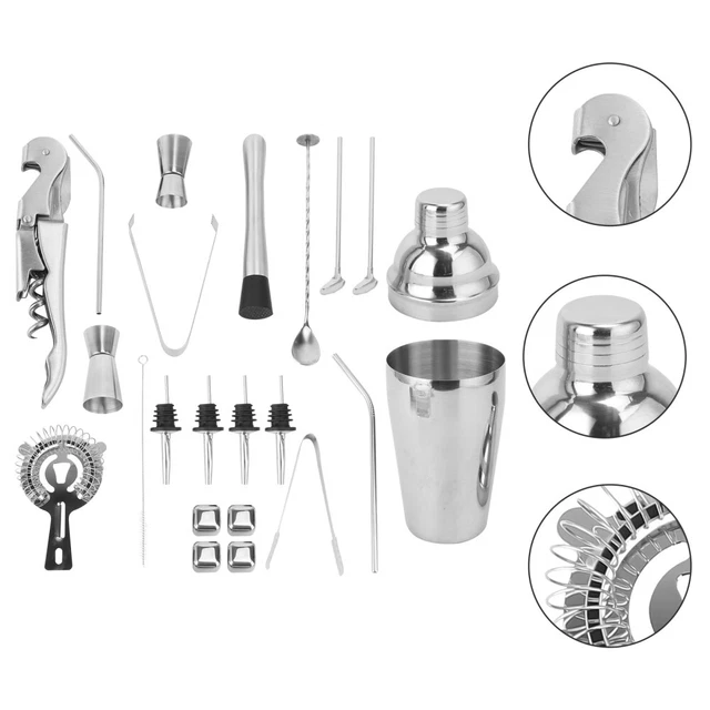 MAQA 6 Versatori Per Cocktail In Acciaio Inox – Beccucci Anti-Goccia Per Bottiglie Bar, 11 Cm