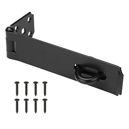 SANKINS 7-1/2" Heavy Duty Door Lock Hasp Latch, 1/8" Thicker Iron Gate Hasp...