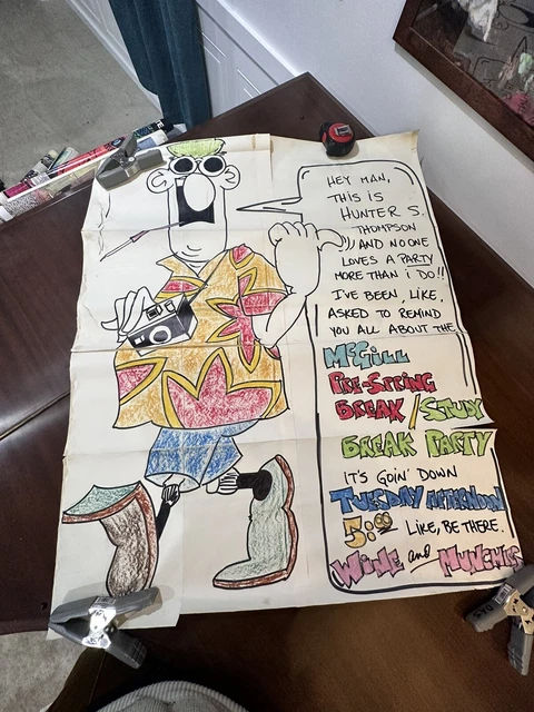 Rare Hunter S Thompson Poster