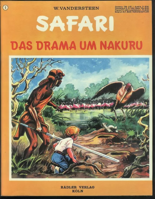 Safari Nr.6 von 1972 - TOP Z0-1 ERSTAUFLAGE RÄDLER COMICHEFT Willy Vandersteen