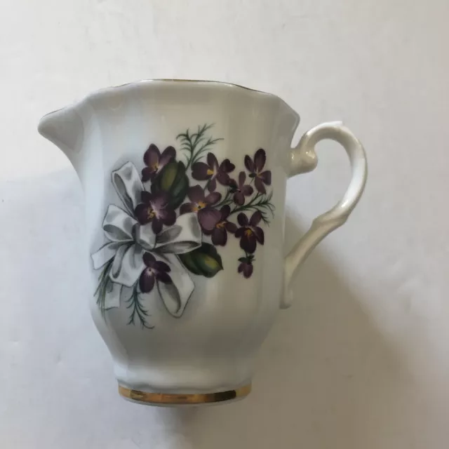 Vintage Royal Grafton Fine Bone China small Pitcher Floral design