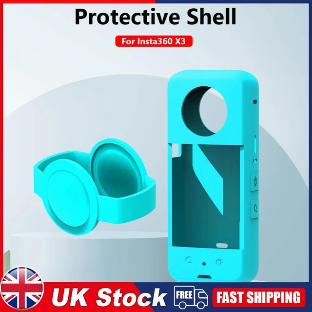 Soft Waterproof Panoramic Action Camera Protective Cover for Insta360 X3 (Blue)