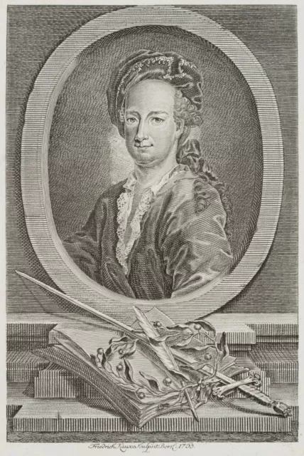 F. KAUKE (1754-1777), Ewald Christian von Kleist (*1715),  1760, KSt. Klassizism