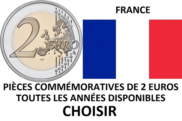 Pièces Commémoratives 2 Euros France - Toutes Années De 2007 à 2025, état Neuf (UNC)