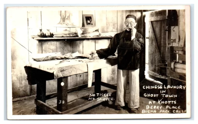 Buena Park, CA Postcard-  CHINESE LAUNDRY GHOST TOWN AT KNOTTS BERRY PLACE
