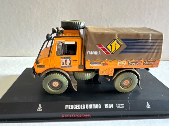 Camion Mercedes-Unimog N°503 Paris-Dakar 1984 - Modèle 1/43 Norev - NEUF - Boîte D'origine