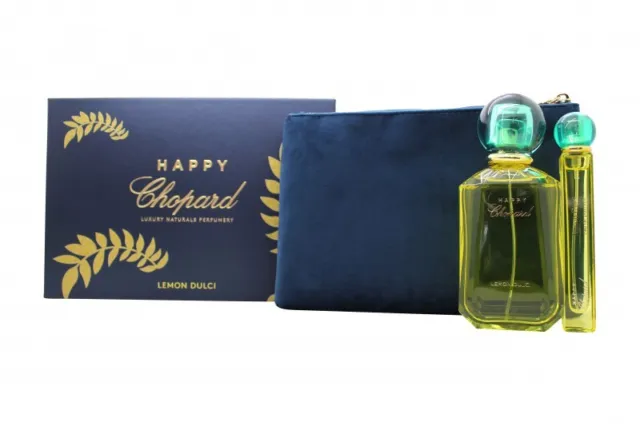 Chopard Happy Chopard Lemon Dulci Gift Set 100Ml Edp + 10Ml Edp + Pouch. New