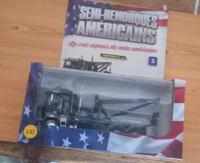 Camion Américain Altaya Freightliner FLD112 1990 Semi-remorque Fourgon échelle 1/43