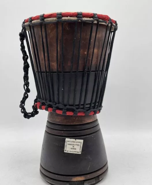 Authentic African Djembe Drum Small-HAND CARVED-From The Ghana -Percussion 6x11