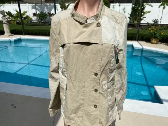 Anthropologie Daughters of The Liberation Khaki Jacket Womens size 12