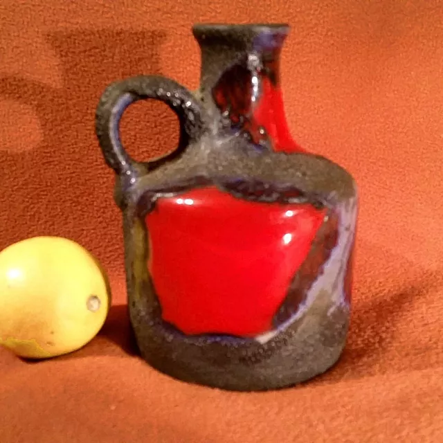 Sehr seltene Vase Roth Keramik 70er in herrlichem Design Mod 4300 Fat Lava