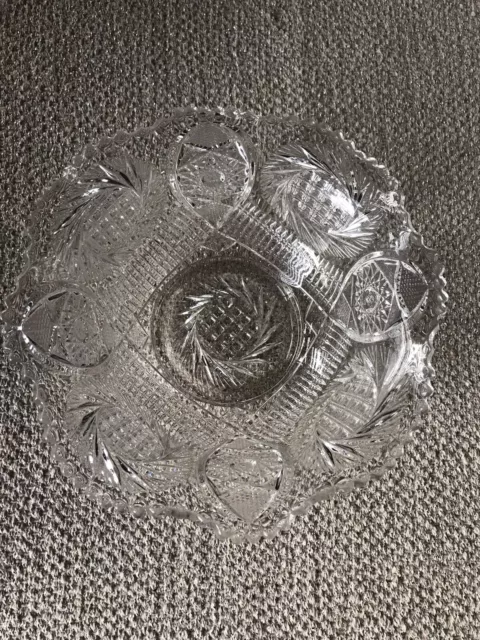 Vintage American Brilliant Style Berry Bowl