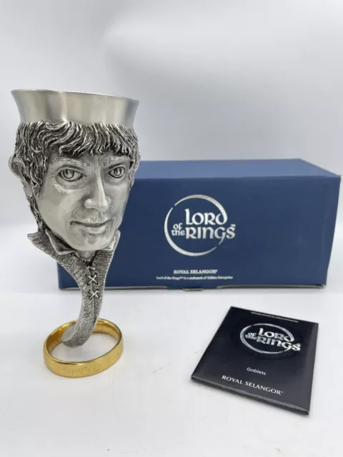 LOTR / Royal Selangor pewter goblet Frodo Baggins Ringbearer Lord Of The Rings