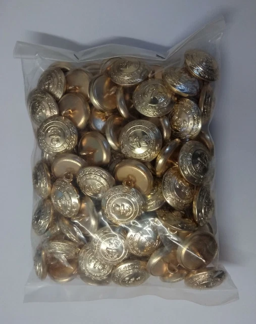 GENUINE BRITISH ROYAL Marines RM Insignia No1 Dress Buttons Size 38L x ...