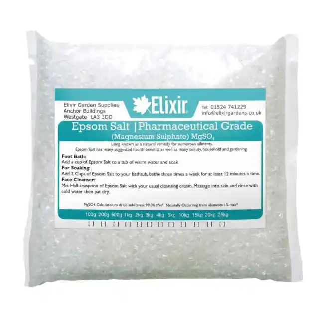 Epsom Salts | 10Kg Bag x2 | Pharmaceutical | Finest Quality | Magnesium Sulphate