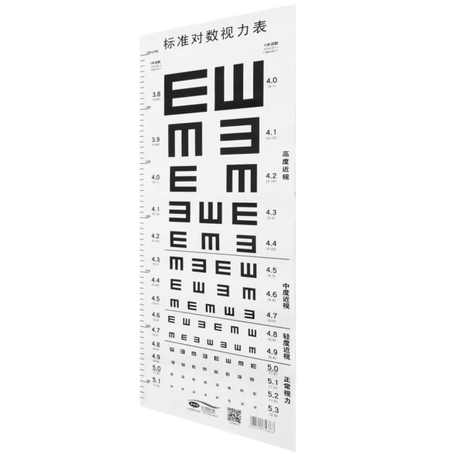 Eye Exam Chart Pocket Visual Test Male Reading Glasses Child