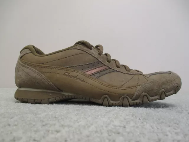 Skechers Shoes Womens 8 Brown Bikers Systematic Relaxed Fit Sport Casual Sneaker