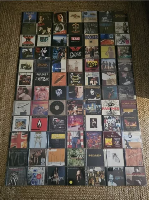 Gran lote de 84 cd's de la mejor música rock internacional