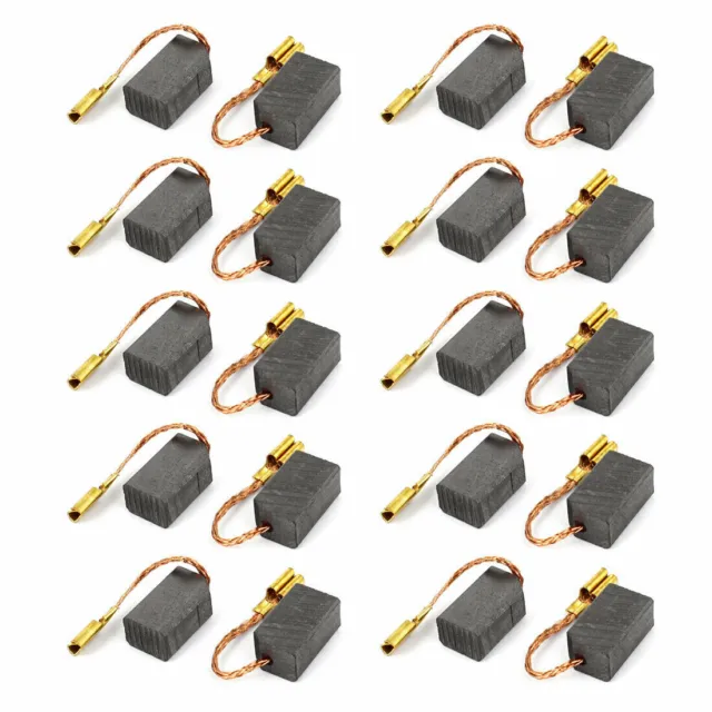 20 Pcs Electric Drill Motor Power Tool Carbon Brushes 13mm x 8mm x 6mm