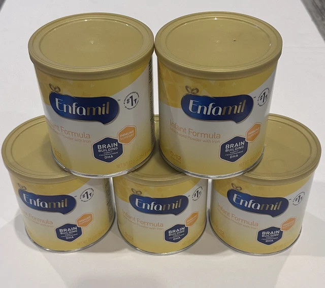 (5 CANS) Enfamil Infant Formula- 12.5 oz Powder Exp 02/2025 and 04/2025