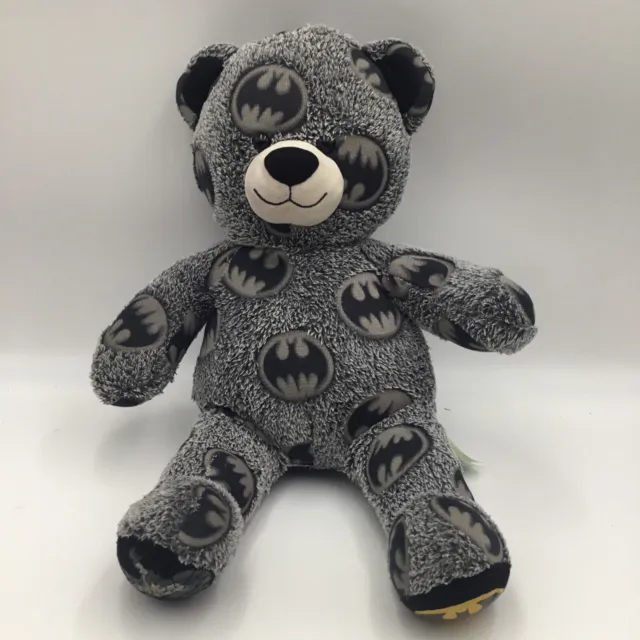 Build A Bear Workshop Batman Teddy Bear Stuffed Plush*Retired 2015* DC Comics