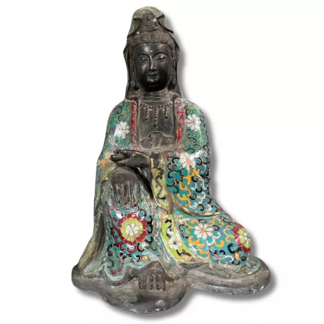 Buddha Figur Bronze Tibet Kwanyin Statue China Skulptur Guanyin AsienLifeStyle