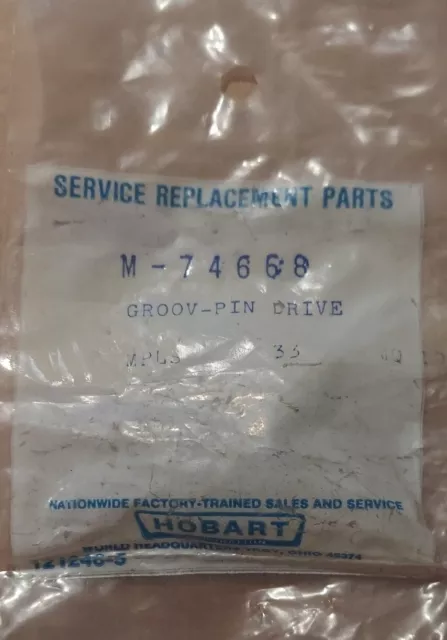 Hobart 00-74668 / M-0074668 Groov-Pin Drive