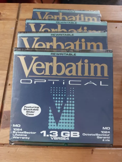 Discos ópticos Verbatim VBR5E4 1,3 GB X4