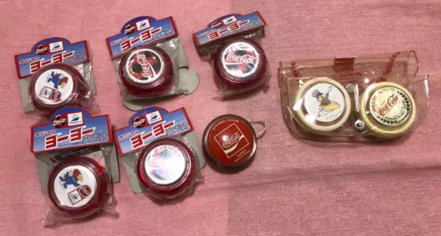 Coca-Cola yo-yo set Los Angeles Olympic Memorial vintage japanese