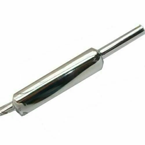 Short Exhaust Silencer Chrome Plated with fixing clamp For Royal Enfield 500