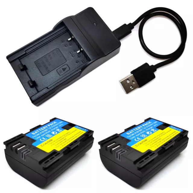 Battery Pack / USB Charger For LP-E6 Canon EOS 5D Mark II EOS 5D Mark III New