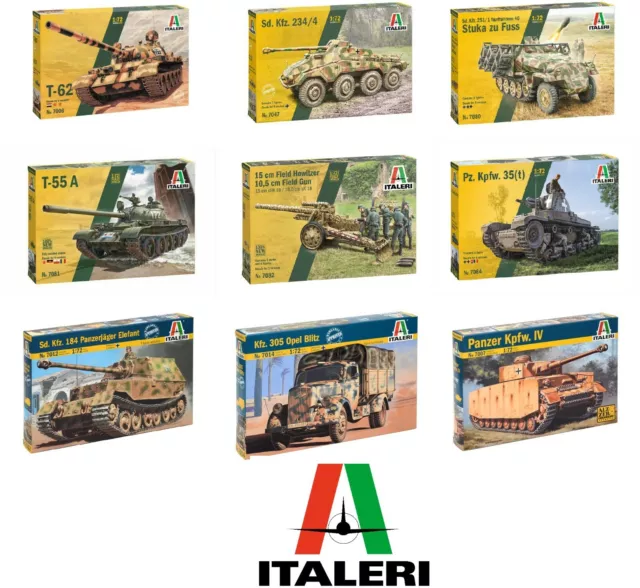 Italeri Military Vehicles 1:72 Scale Plastic Model Kits Choice available