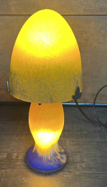 Lampe Champignon Pâte de verre VIANNE