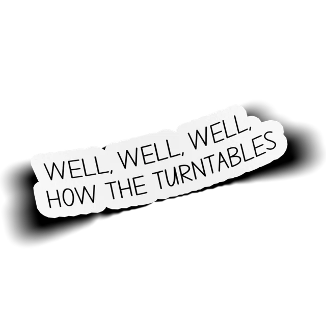 HOW THE TURNTABLES Funny The Office Meme Vinyl Decal Sticker 3 Pack £