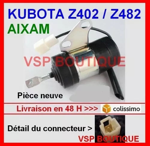 MOTOR STOPT / VRAGEN / SOLENOID AIXAM KUBOTA Z402 / Z482 (adaptable)