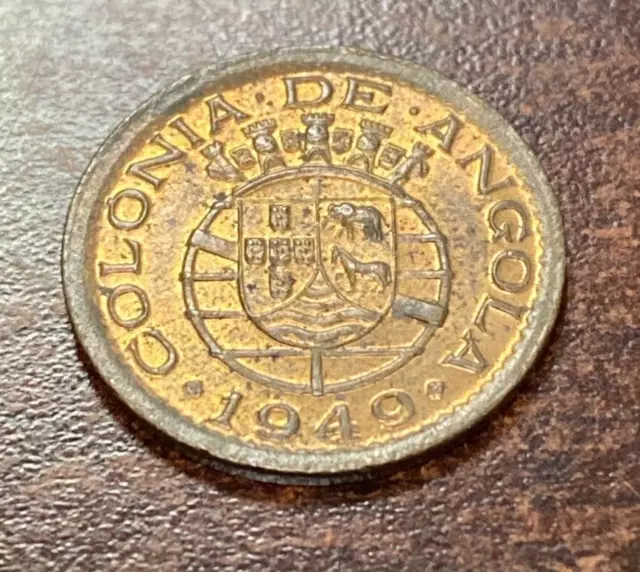 1949 Angola 10 Centavos - Republica Portuguesa - U Grade